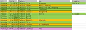 Calendario general